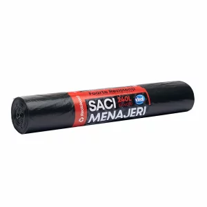 Saci menajeri 240 L, 10 bucati/rola, Ideal