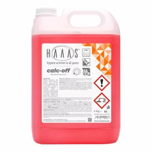 Detergent concentrat anticalcar profesional fara spumare, 6 Kg, fara parfum, Calc-Off, HAAAS